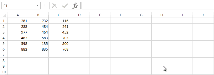Toggle relative and absolute reference