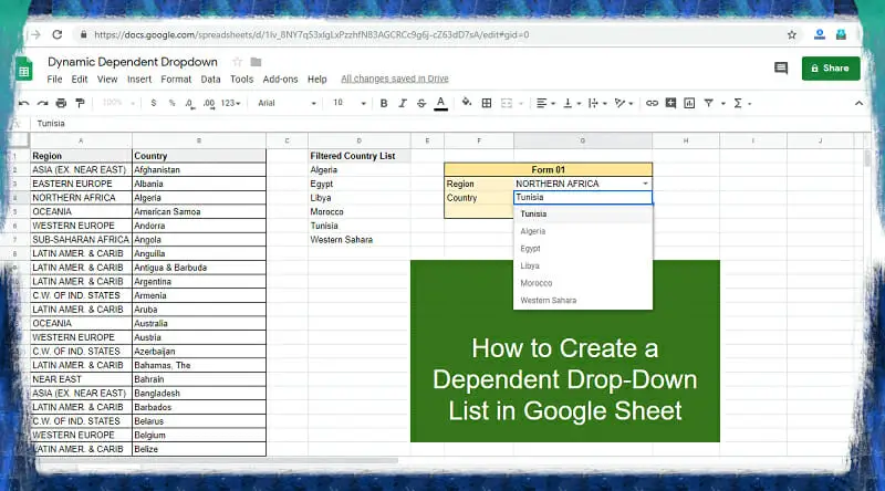 Dependent Drop-Down List