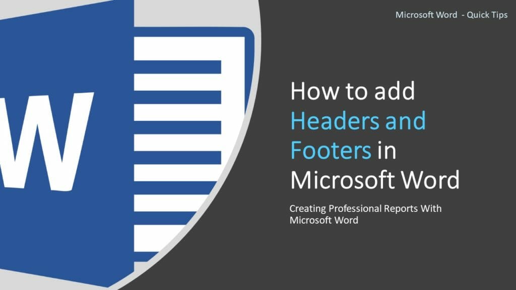 Headers and Footers in Microsoft Word