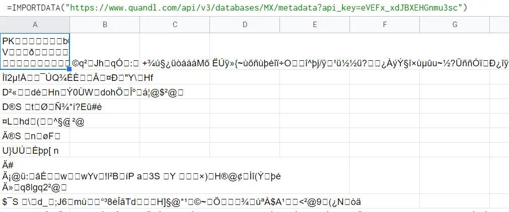 2 importdata zipped csv Google Sheets