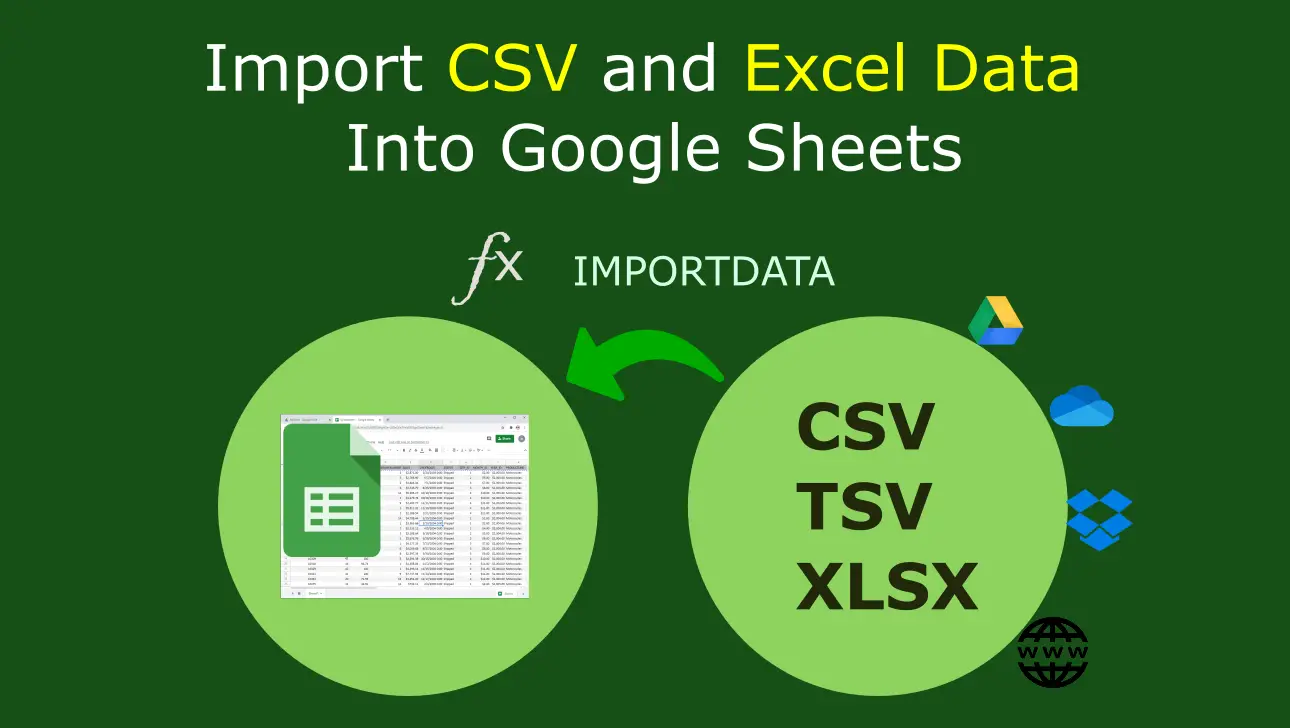 importing CSV into Google Sheets