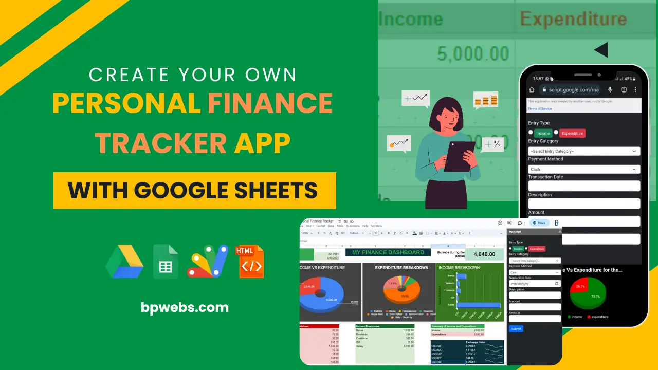 Create Your Own Personal Finance Tracker App with Google Sheets