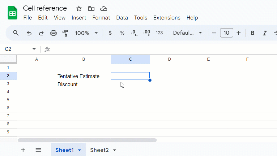 Google Sheets get data fronm single cell