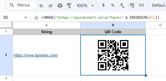 Generate QR Codes in Google Sheets (No Add-ons Needed!) 2 Generate QR codes in Google Sheets - Basic Formula